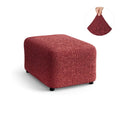 Burgundy Ottoman Slipcover (Medium), Mille Righe Collection