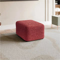 Burgundy Ottoman Slipcover (Medium), Mille Righe Collection