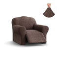 Brown Reclining Armchair Slipcover, Mille Righe Collection