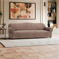 Camel Sofa 4 Seater Slipcover, Mille Righe Collection