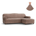 Camel L-Shaped Sofa Slipcover (Right Chaise), Mille Righe Collection