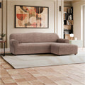 Camel L-Shaped Sofa Slipcover (Right Chaise), Mille Righe Collection