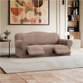 Camel 3 Seater Recliner Slipcover, Mille Righe Collection