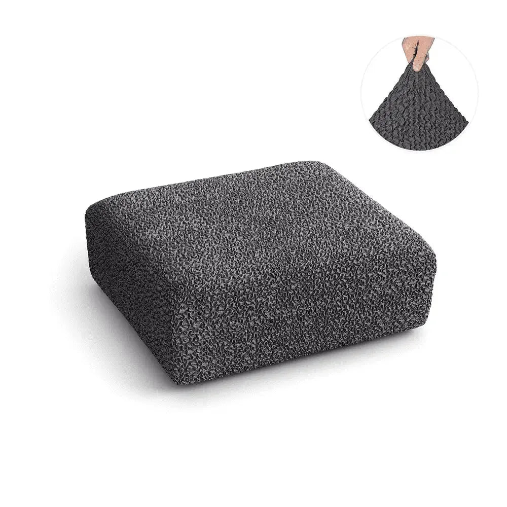 Dark Grey Seat Cushion Cover, Mille Righe Collection