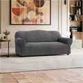 Dark Grey Sofa 3 Seater Slipcover, Mille Righe Collection