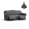 Dark Grey 3 Seater Recliner Slipcover, Mille Righe Collection