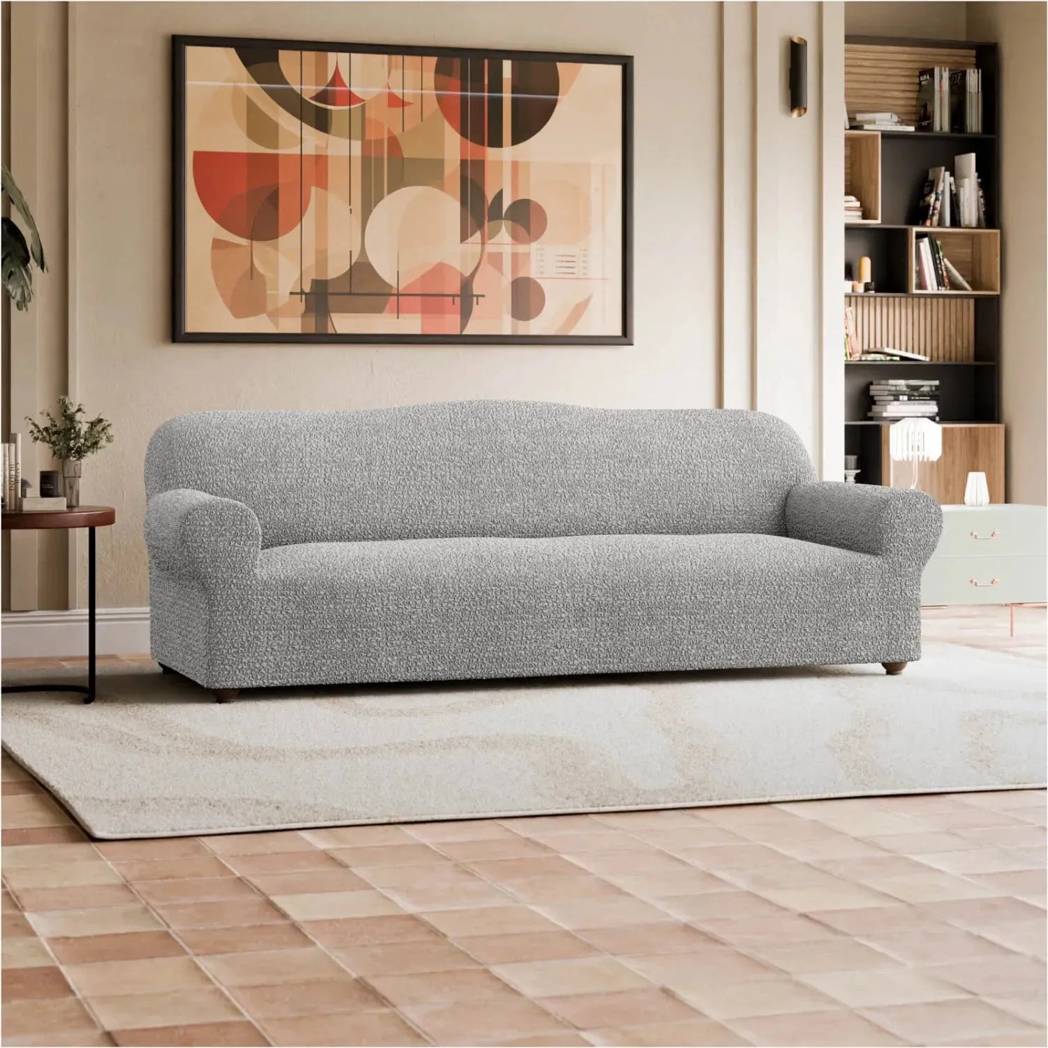 Platinum Sofa 4 Seater Slipcover, Mille Righe Collection