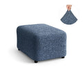 Blue Ottoman Slipcover (Medium), Mille Righe Collection