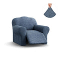 Blue Reclining Armchair Slipcover, Mille Righe Collection