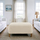 Ottoman Slipcover (Medium), Embrace Collection – Cream, interior view 1 | Cream