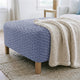 Ottoman Slipcover (Medium), Embrace Collection – Blue, interior view 2 | Blue