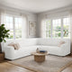 Corner Sofa Slipcover, Embrace Collection – Crisp White, interior view 1 | Crisp White