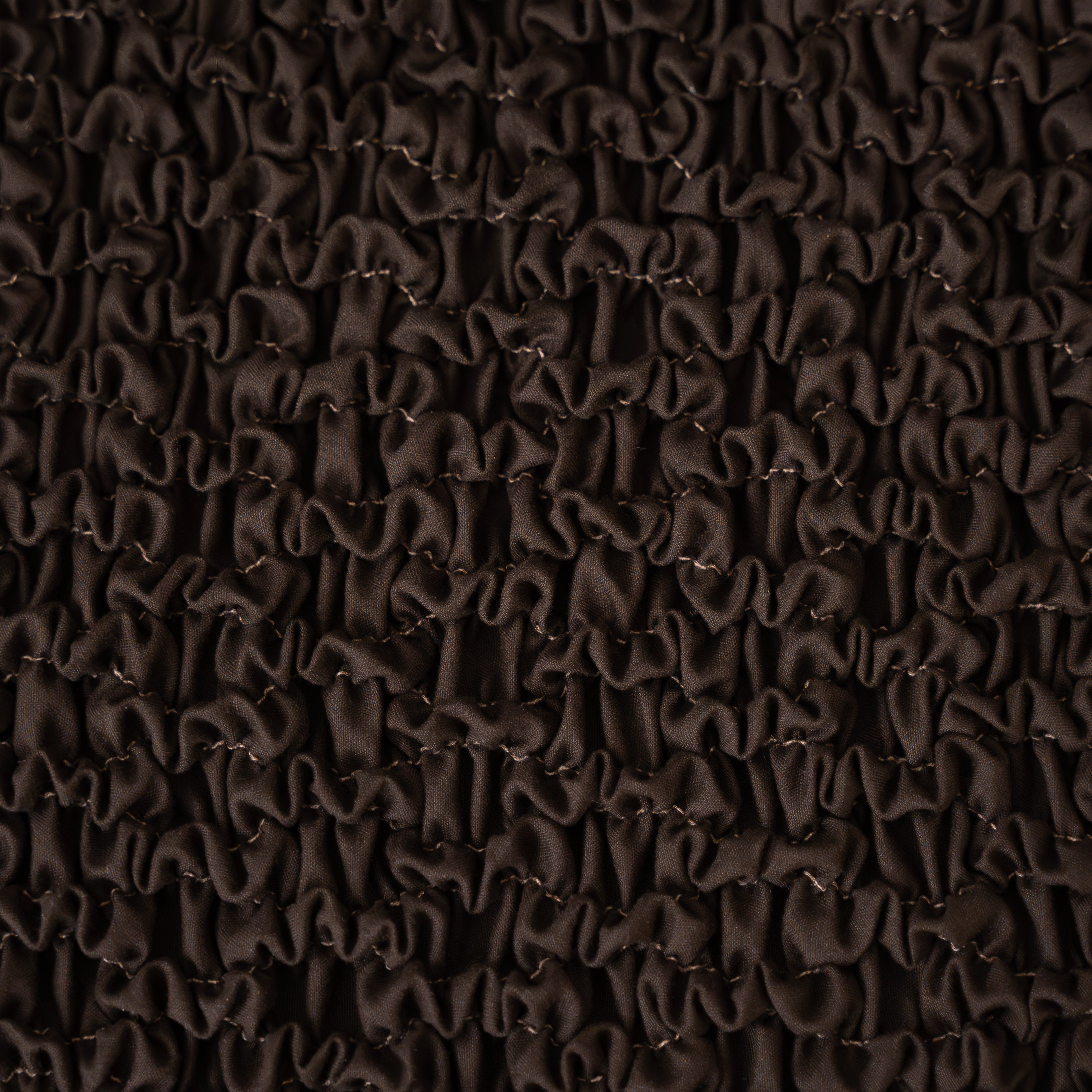 Ottoman Slipcover (Medium), Embrace Collection – Dark Brown, side view | Dark Brown