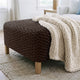 Ottoman Slipcover (Medium), Embrace Collection – Dark Brown, interior view 2 | Dark Brown