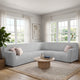 Corner Sofa Slipcover, Embrace Collection – Light Grey, interior view 1 | Light Grey