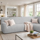 Corner Sofa Slipcover, Embrace Collection – Light Grey, interior view 2 | Light Grey