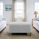 Ottoman Slipcover (Medium), Embrace Collection – Light Grey, interior view 1 | Light Grey
