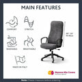 Tapioca Office / Gaming Chair Slipcover, Microfibra Collection