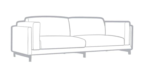 NOCKEBY 3 SEATER SOFA