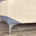 Cream Ottoman Slipcover (Medium), Mille Righe Collection