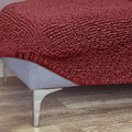 Burgundy Ottoman Slipcover (Medium), Mille Righe Collection