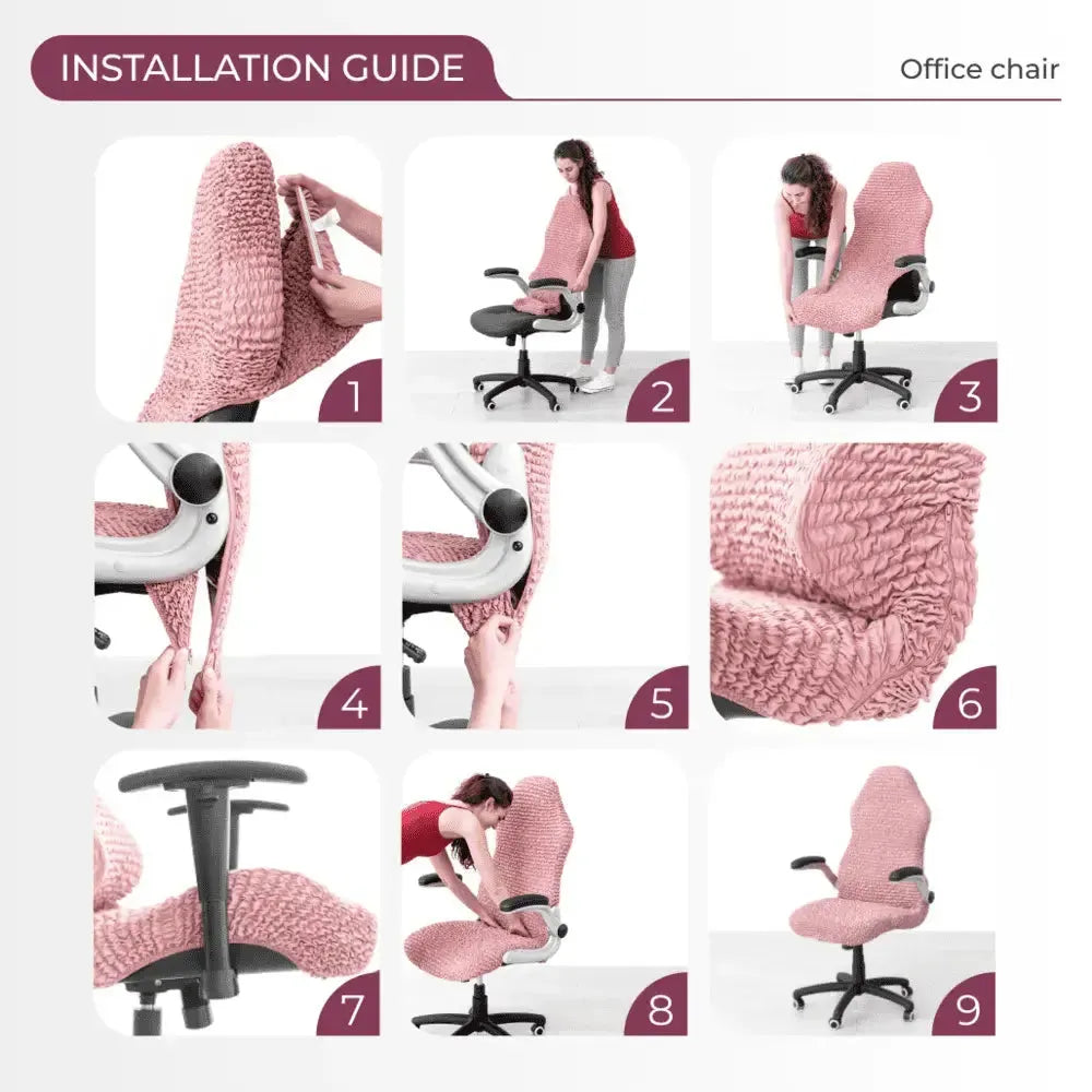 Cherry Office / Gaming Chair Slipcover, Microfibra Collection