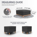 Mango Ottoman Slipcover (Large), Microfibra Collection