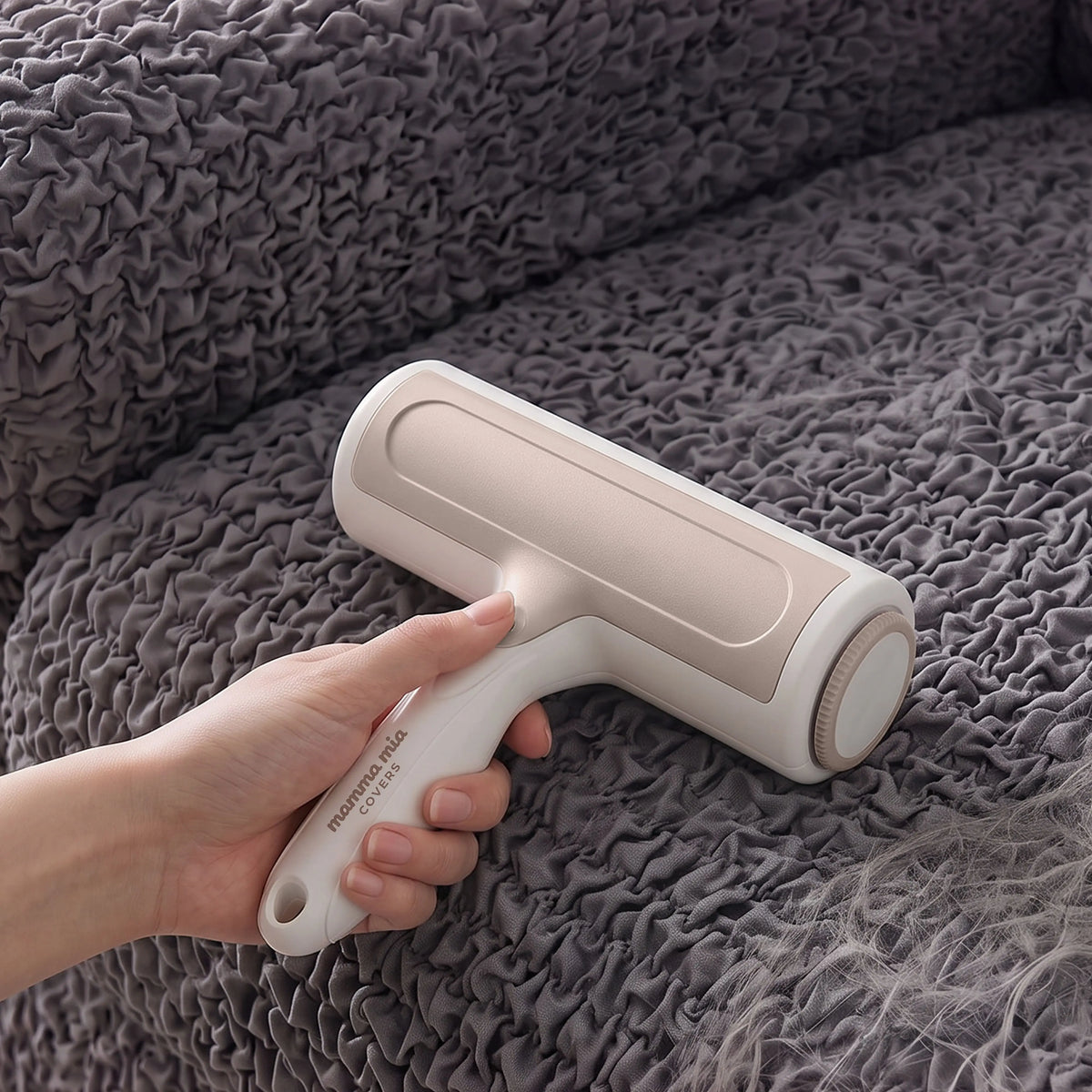 Sofa cover with pet hair | Pet hair remover