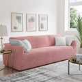 Coral Pink Sofa 3 Seater Slipcover, Microfibra Collection