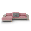 Coral Pink Chaise Seat Cushion Cover, Microfibra Collection