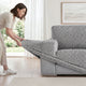 Sofa 3 Seater Slipcover, Printed Collection – Venezia Grey, product view | Venezia Grey