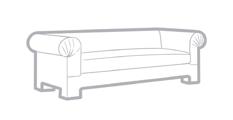 ROLLED-ARM SOFA