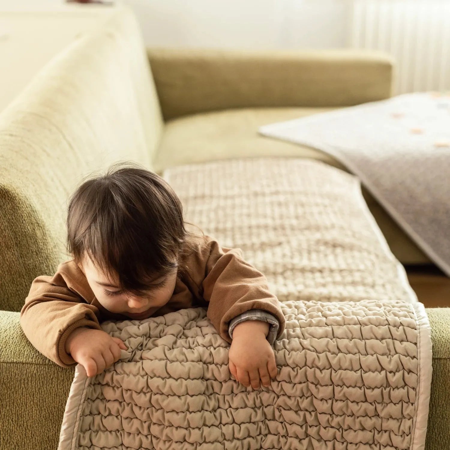 Macadamia Waterproof Blanket Loveseat