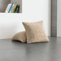 Graffio Tan Pillow Slipcovers 2 Pcs Set (18x18 in),  Microfibra Printed Collection