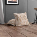Universo Beige Pillow Slipcovers 2 Pcs Set (18x18 in),  Microfibra Printed Collection