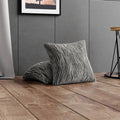 Universo Grey Pillow Slipcovers 2 Pcs Set (18x18 in),  Microfibra Printed Collection