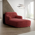 Vittoria Burgundy Chaise Lounge Slipcover, Microfibra Printed Collection