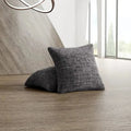 Vittoria Grey Pillow Slipcovers 2 Pcs Set (18x18 in),  Microfibra Printed Collection
