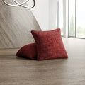 Vittoria Burgundy Pillow Slipcovers 2 Pcs Set (18x18 in),  Microfibra Printed Collection