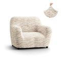 Wavy Vanilla Armchair Slipcover, Microfibra Printed Collection