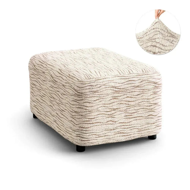 Ottoman Stretch Furniture Slipcover Microfibra Printed Collection
