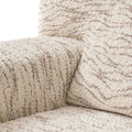 Wavy Vanilla Sofa 3 Seater Slipcover, Microfibra Printed Collection