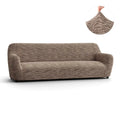 Wavy Sand Sofa 4 Seater Slipcover, Microfibra Printed Collection