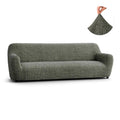 Mossy Grey Sofa 4 Seater Slipcover, Microfibra Printed Collection