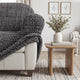 Armchair Slipcover, Printed Collection – Vittoria Grey, product view | Vittoria Grey