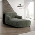 Mossy Grey Chaise Lounge Slipcover, Microfibra Printed Collection