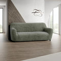 Mossy Grey Sofa 3 Seater Slipcover, Microfibra Printed Collection