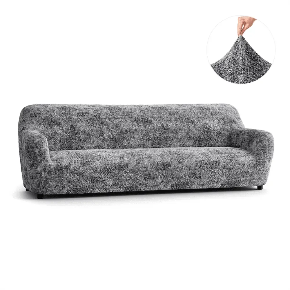 Marmo Grey Sofa 4 Seater Slipcover, Microfibra Printed Collection