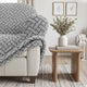Sofa 4 Seater Slipcover, Printed Collection – Venezia Grey, product view | Venezia Grey