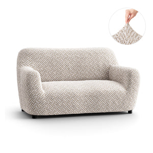 Loveseat 2 Seater Slipcover, Microfibra Printed Collection
